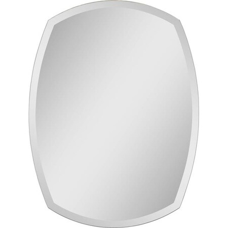 Ren-Wil Ren-Wil MT950 32H x 24L x 1W Oval Frameless Mirror in All Glass MT950